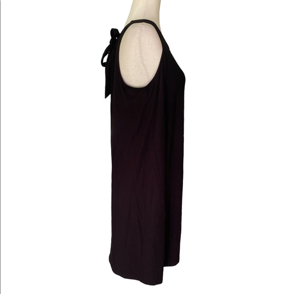 NWT Lilla P “The Black Dress” Tie Neck Cutout Bow Detail Tunic Dress - XL - Picture 6 of 13